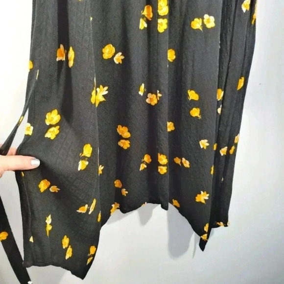 Sz L Knox Rose Dress Sleeveless Sharkbite Handkerchief Hem Large - Picture 9 of 12